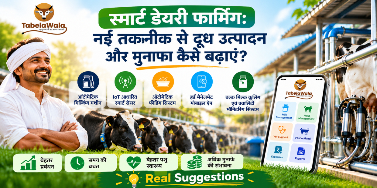 स्मार्ट डेयरी फार्मिंग : नई तकनीक से दूध उत्पादन और मुनाफा कैसे बढ़ाएं ?
