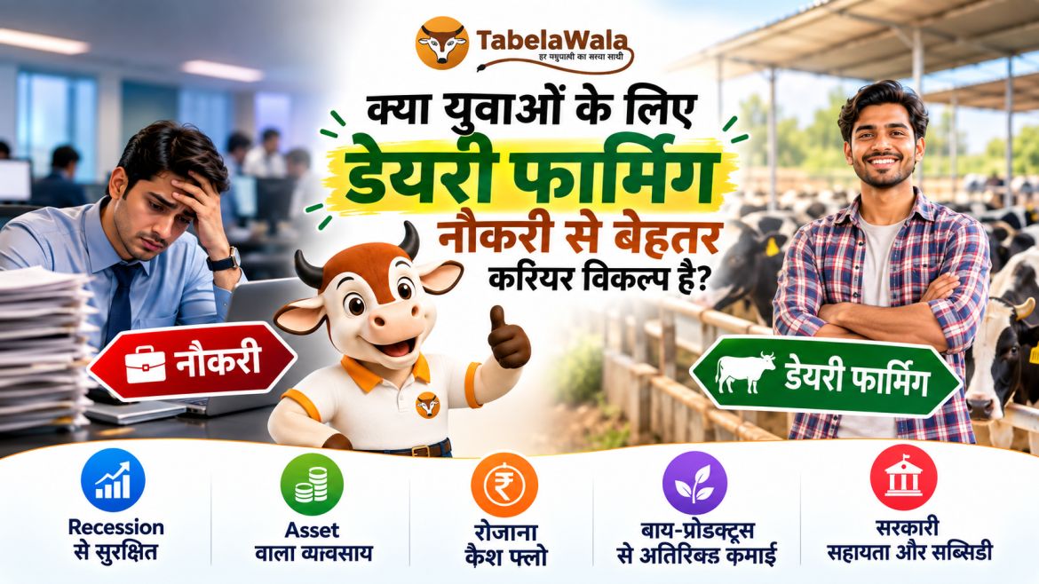 डेयरी फार्मिंग: युवाओं के लिए नौकरी से बेहतर करियर विकल्प ?