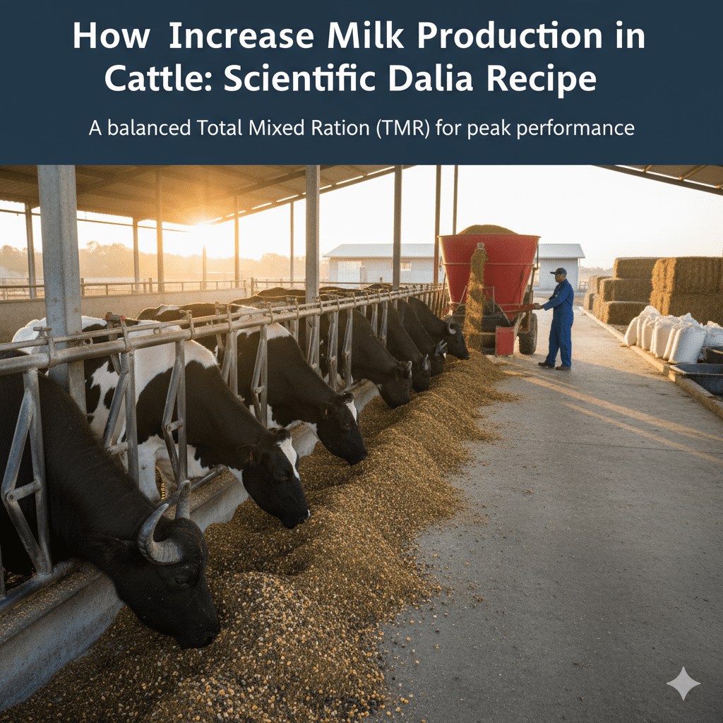 How to Increase Milk Production in Cattle: Scientific Dalia Recipe