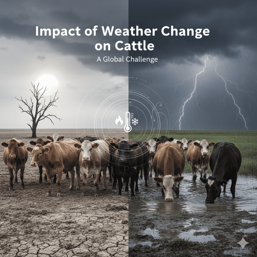 Impact of Weather Change on Cattle Health and Productivity