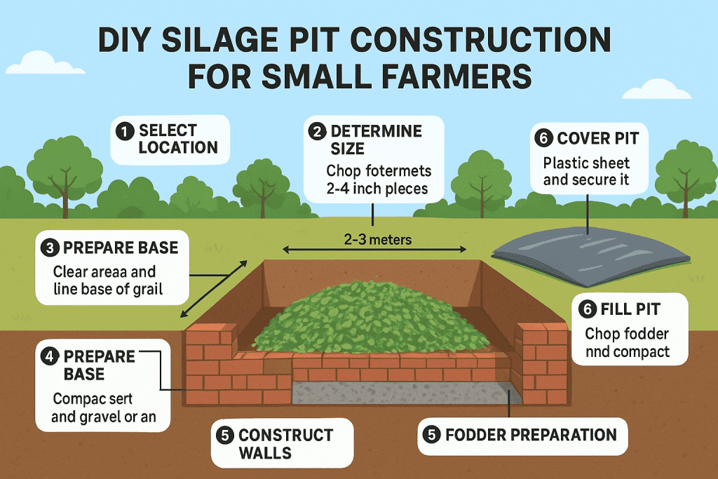 Silage pit , silo pit