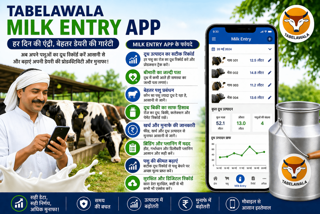 Tabelawala App Daily Milk Entry