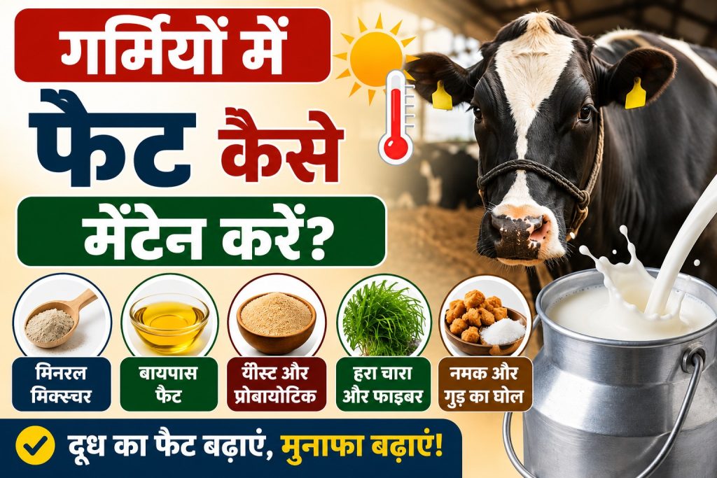 गर्मियों में दूध फैट कम क्यों होता है ?