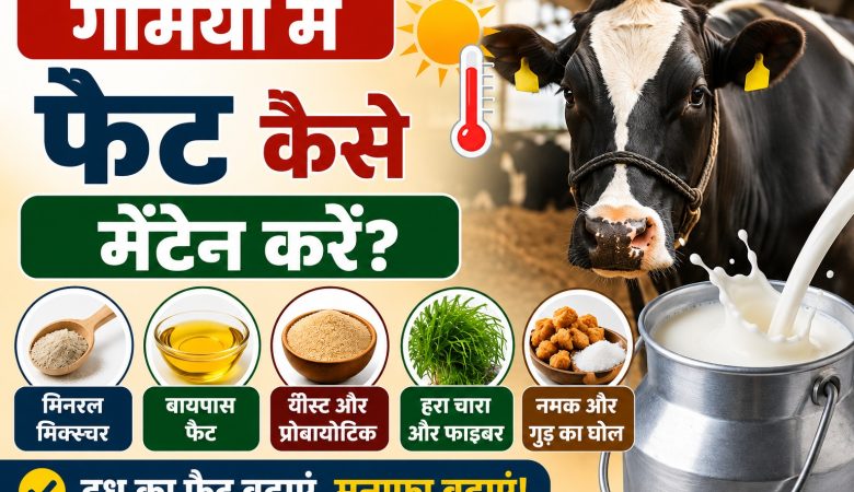 गर्मियों में दूध फैट कम क्यों होता है ?