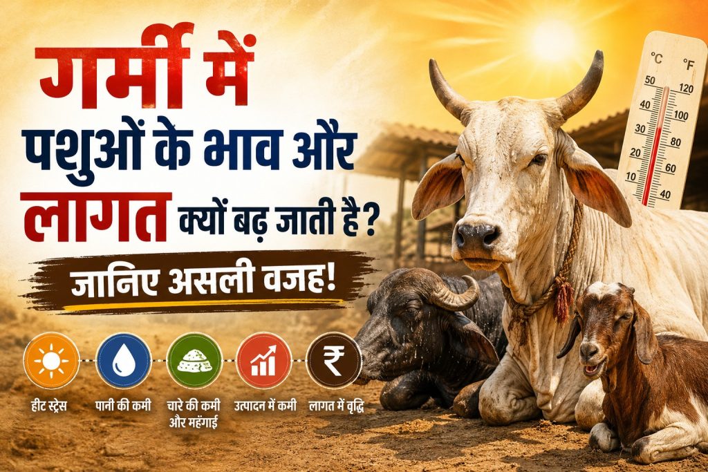 गर्मी में पशुओं के भाव,लागत क्यों बढ़ जाती है?